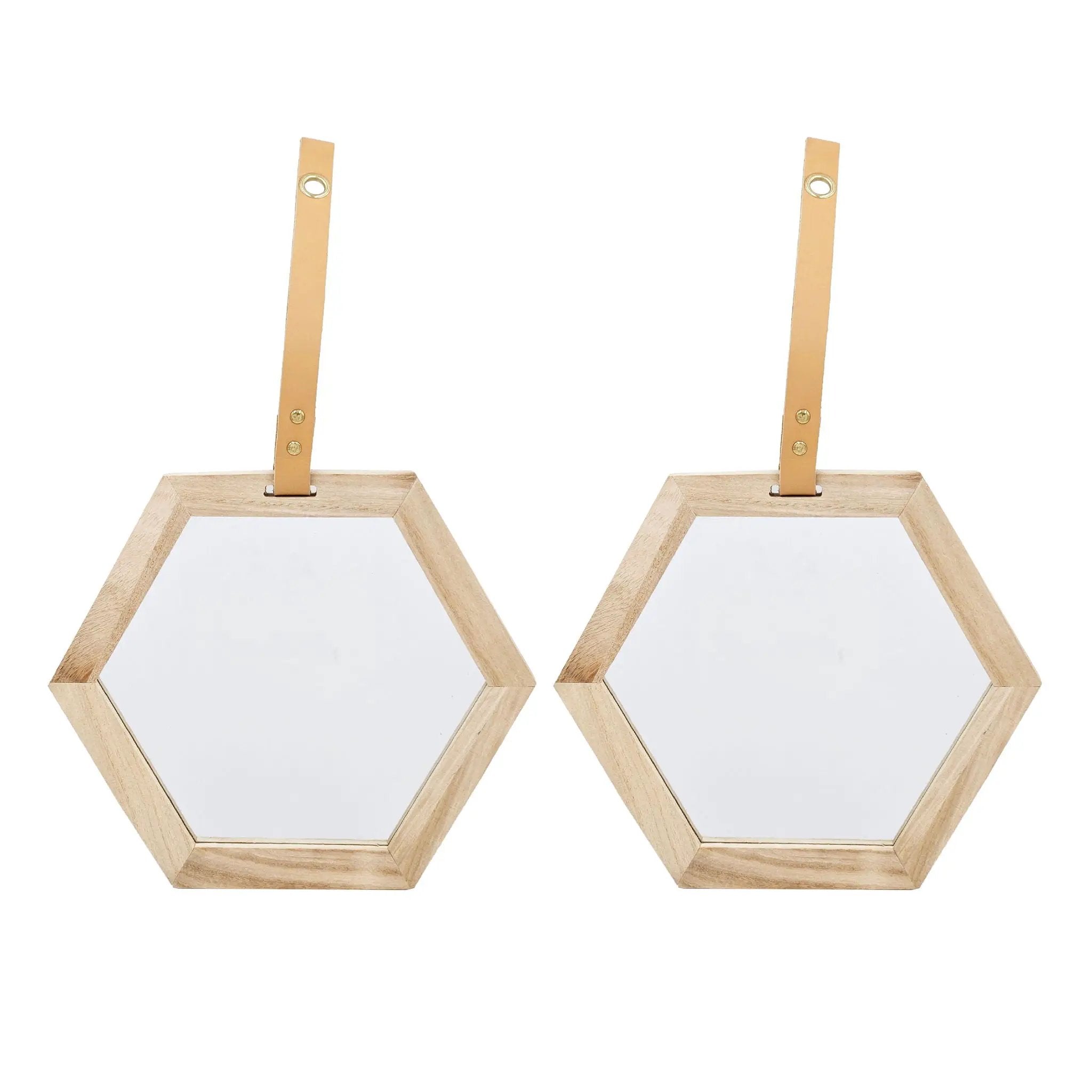 Harlan - Wall Accent Hexagon Mirror by Unique Piece Furniture
