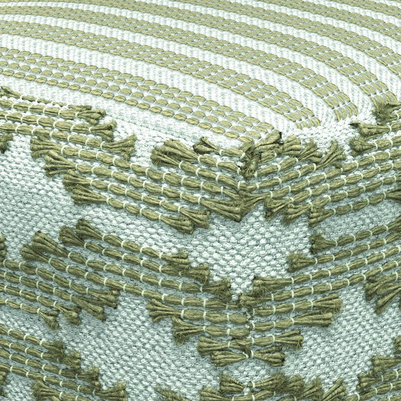Rowan - Square Pouf Ottoman - Natural by HouseOfZazla