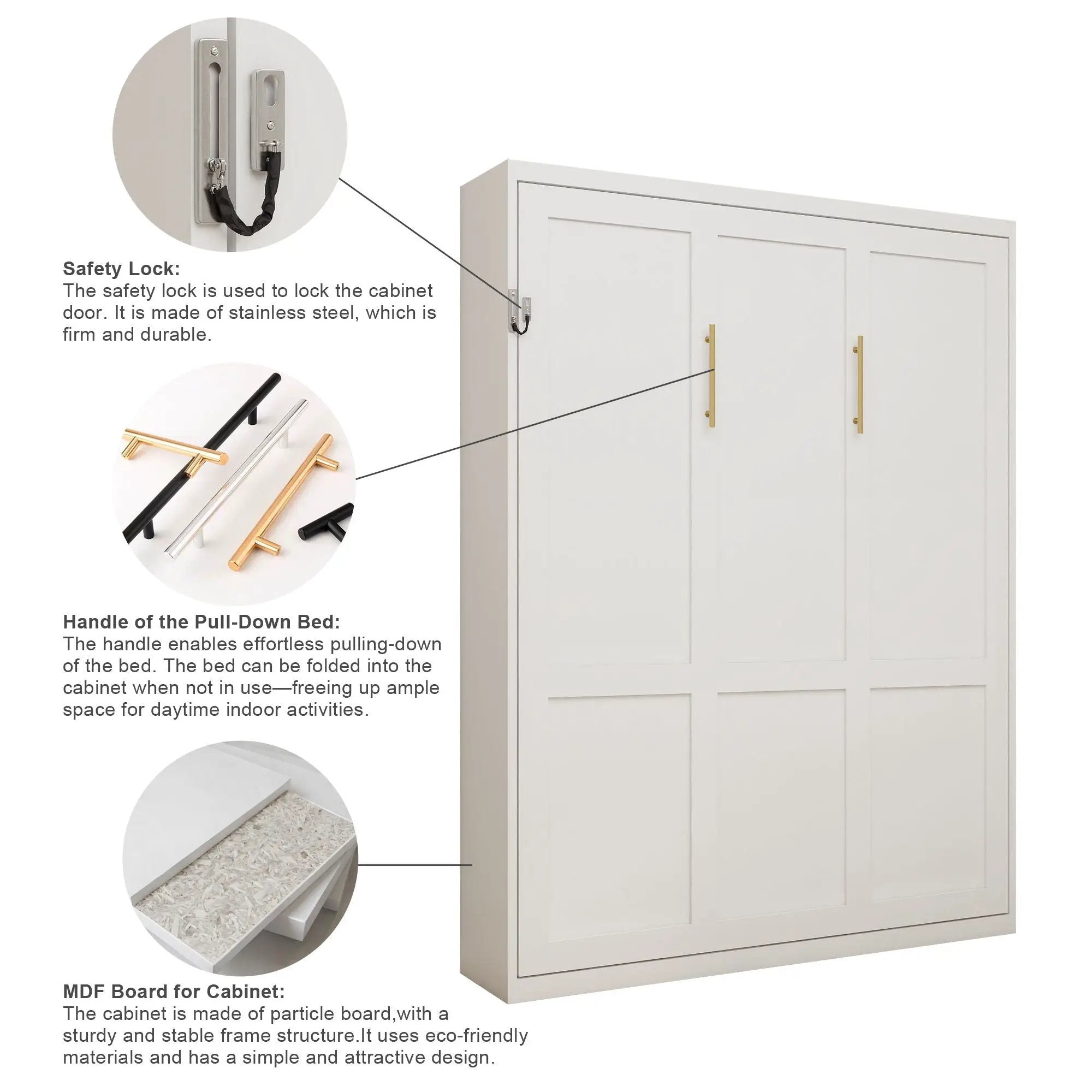 Folding Vertical Murphy Wall Bed by HouseOfZazla