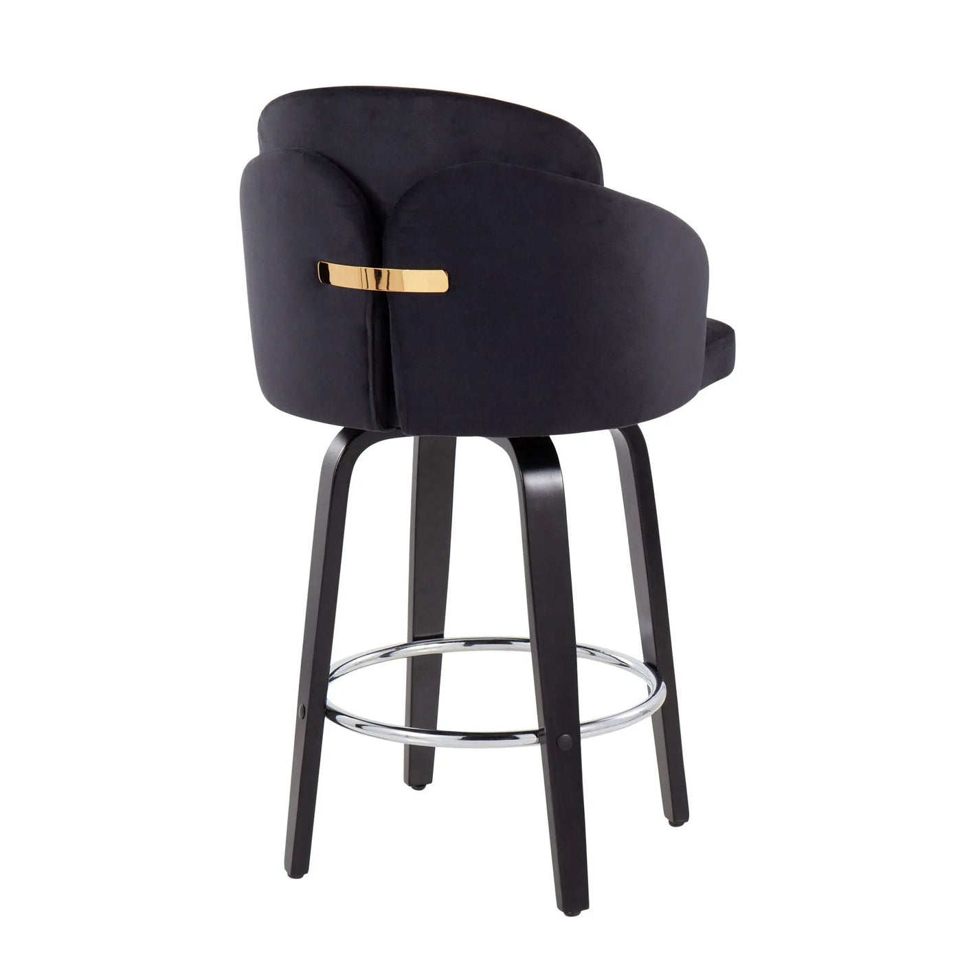 Dahlia - Contemporary Counter Stool Round Footrest (Set of 2) by HouseOfZazla