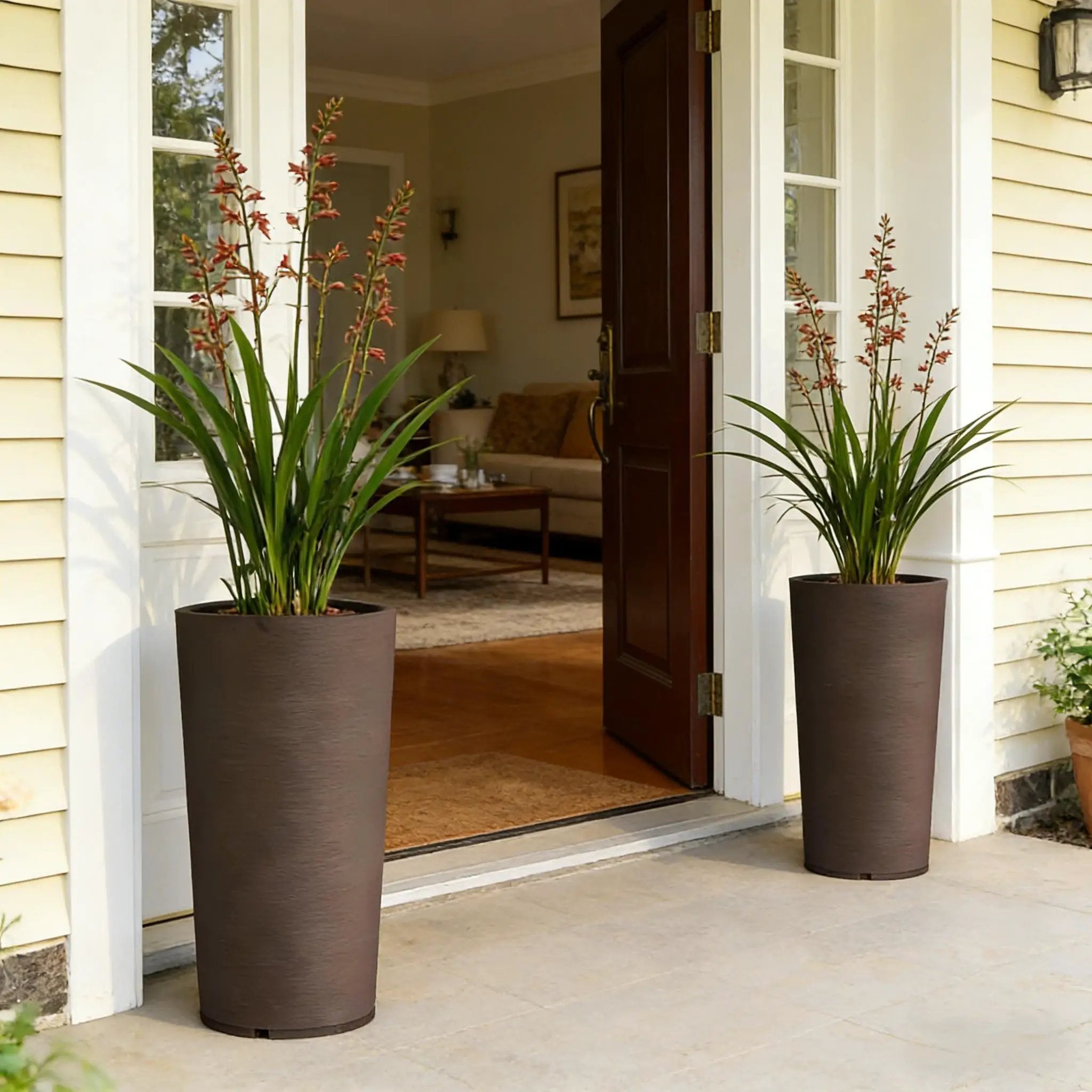 Tall Stackable Planters Set of 2 by HouseOfZazla