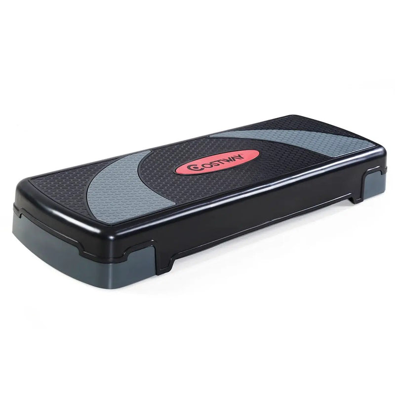 32 Inch Adjustable Fitness Aerobic Step with Riser by DirectDeals