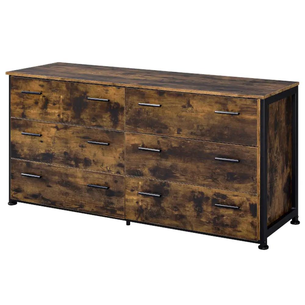 Juvanth - Dresser - Rustic Oak & Black by Unique Piece Furniture