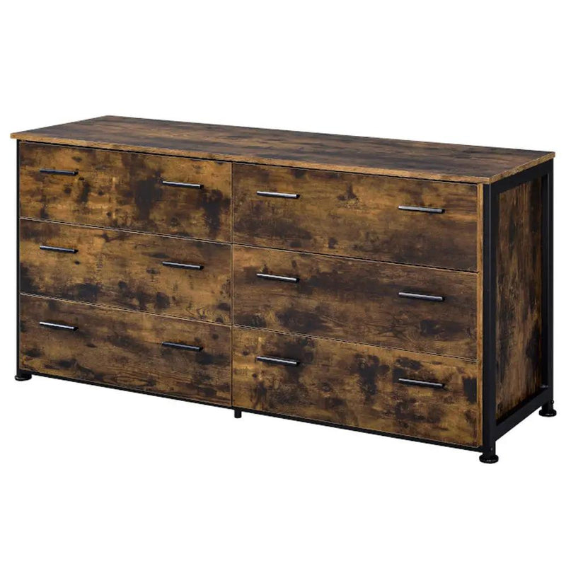 Juvanth - Dresser - Rustic Oak & Black by Unique Piece Furniture