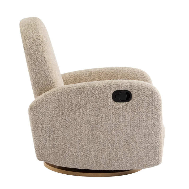 360 Swivel and Glider Recliner Chair - Almond by HouseOfZazla