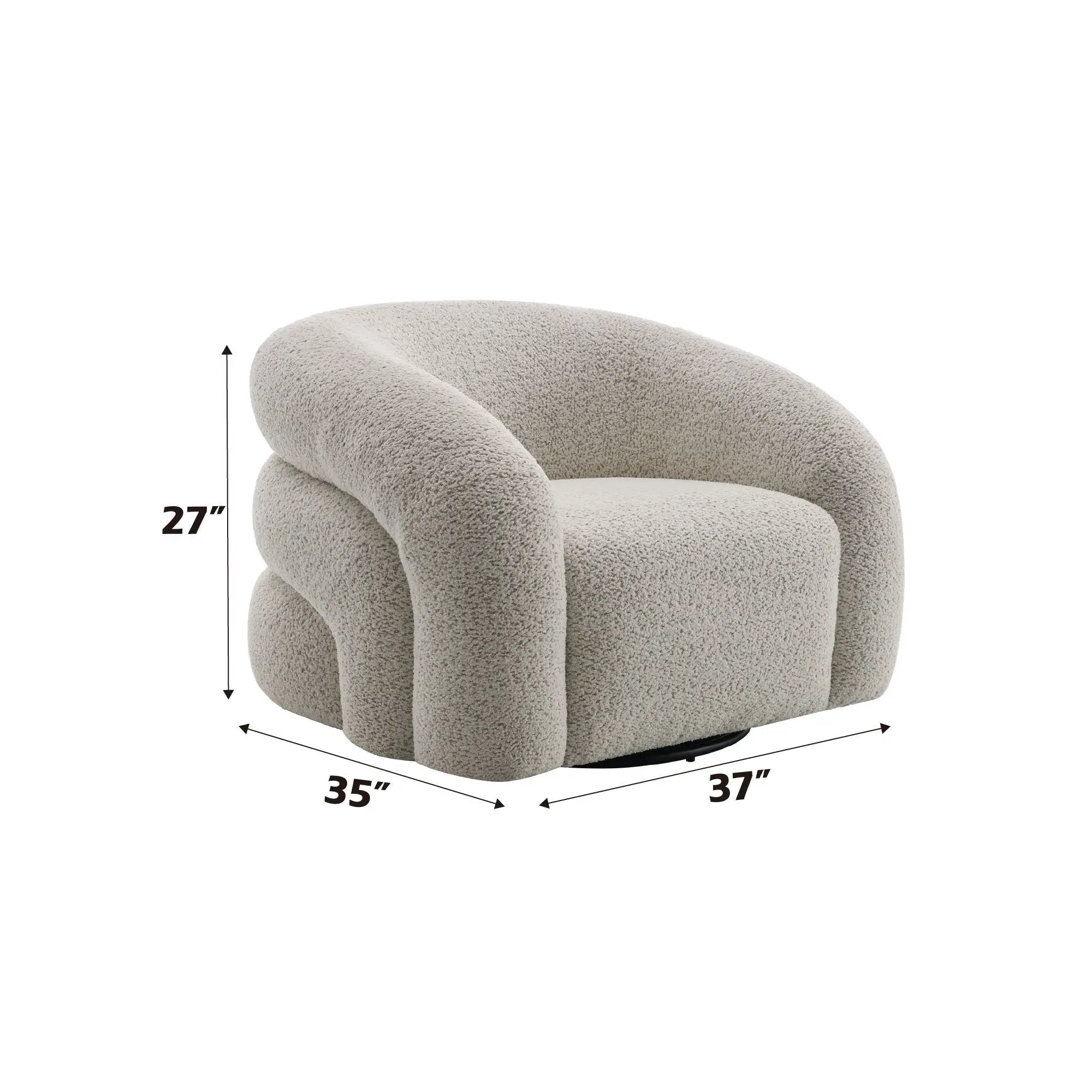 Irma - Chair With Swivel - Gray by Unique Piece Furniture