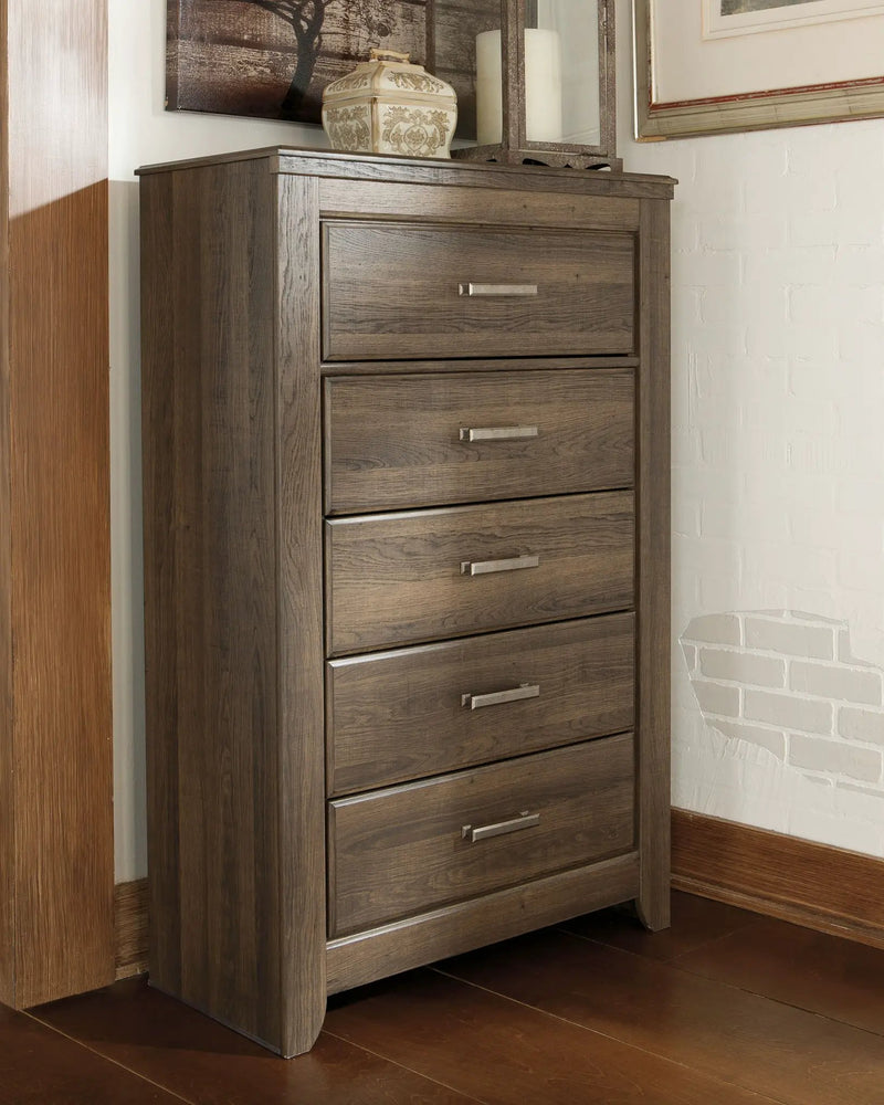 Juararo - Five Drawer Chest - Dark Brown by Unique Piece Furniture