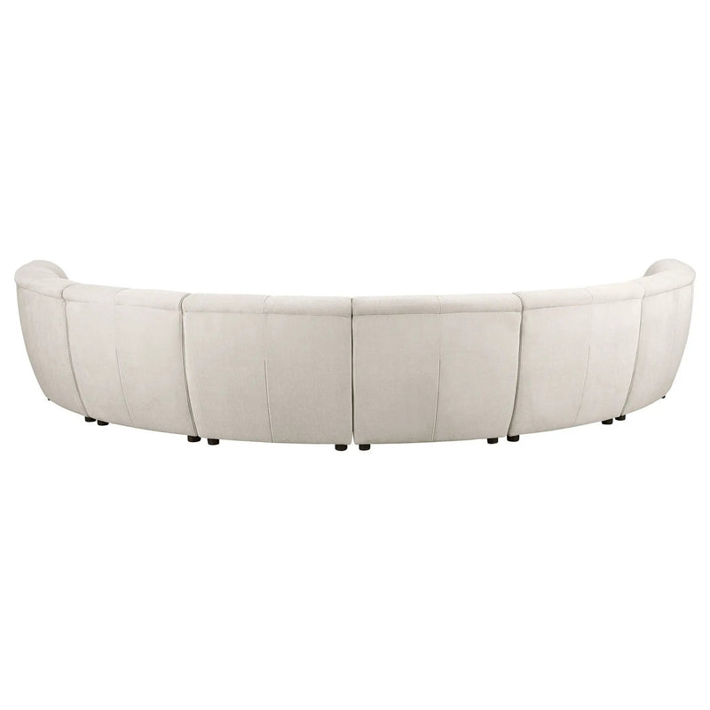 Charlotte 8-piece Upholstered Modular Sectional Sofa Ivory by Unique Piece Furniture