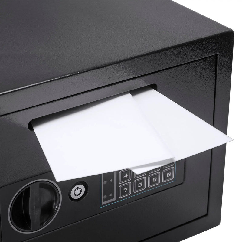 Compact Keypad Depository Safe - Black by HouseOfZazla