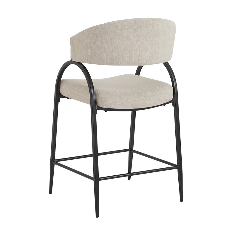 25'' Seat Height Modern Fabric Bar Stools with Back by HouseOfZazla