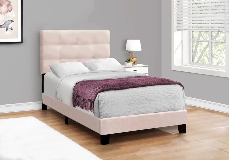 Transitional Upholstered Bed Frame by HouseOfZazla