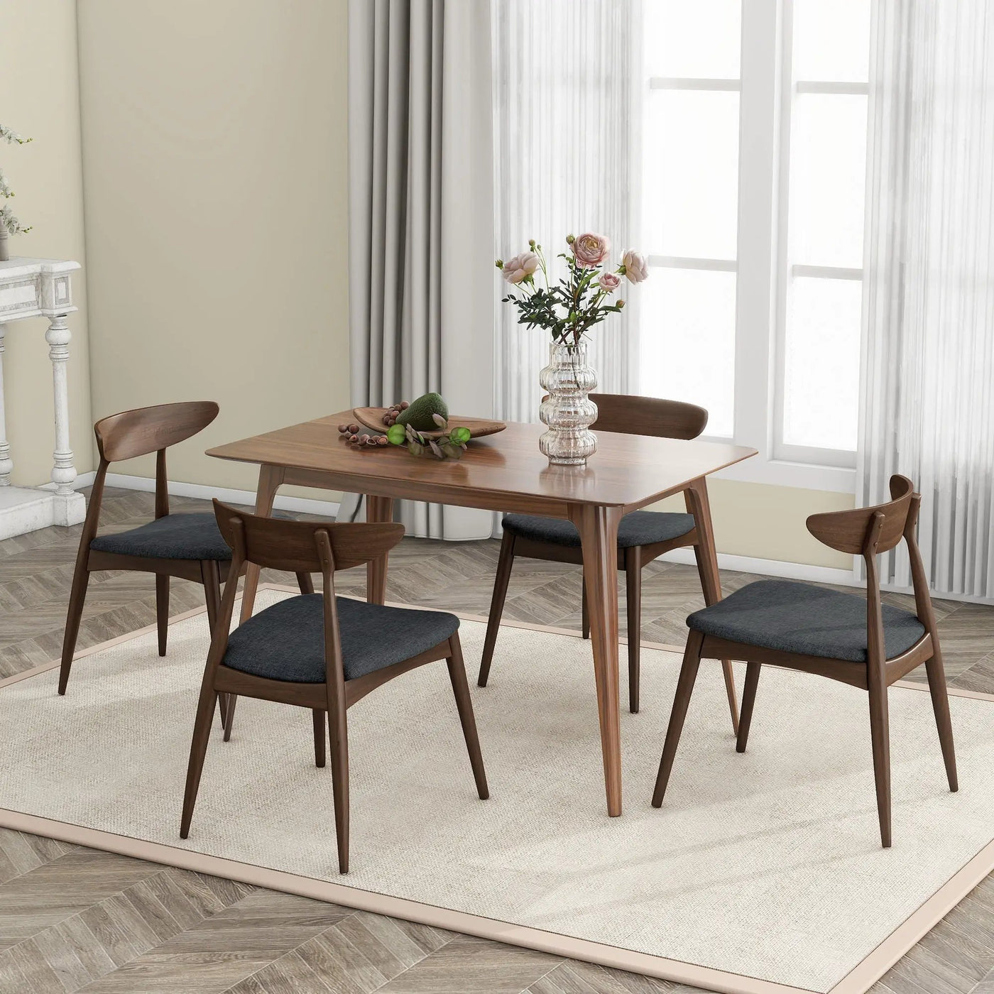 Retro Dining Chairs With Ergonomic Back (Set of 2) by HouseOfZazla