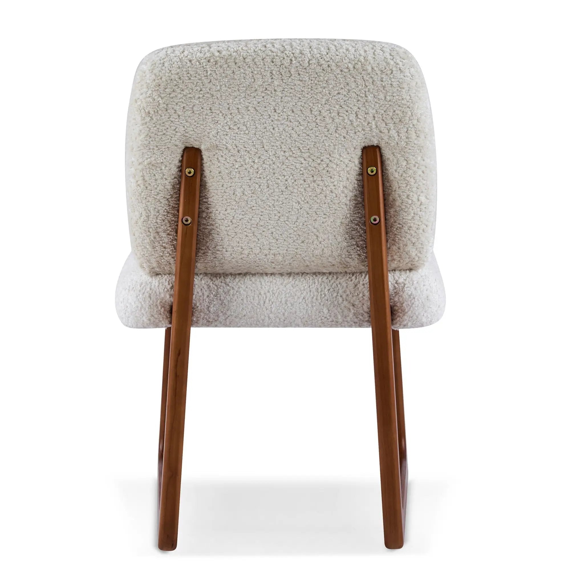 Dining Chair With Curved Legs (Set of 2) - Beige / Brown by HouseOfZazla