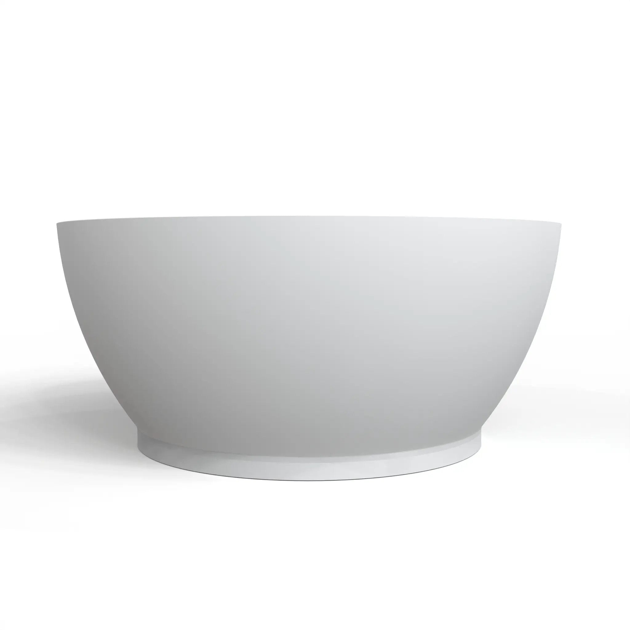 52.7 Inch Round Freestanding Solid Surface Soaking Bathtub by HouseOfZazla