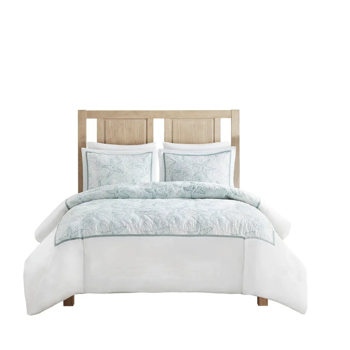 Duvet Cover Mini Set White Full/Queen by HouseOfZazla