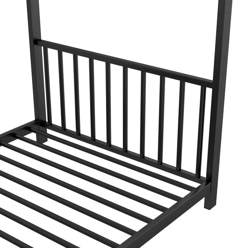 Metal House Platform Bed With Modern Design And Durable Frame by HouseOfZazla