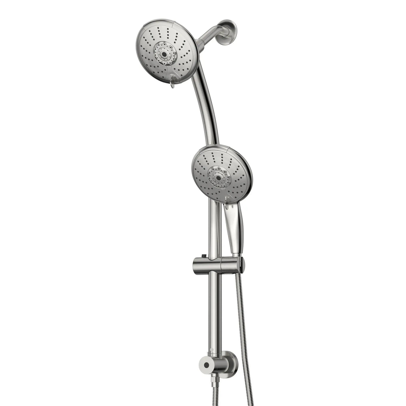 Dual Shower Head With Adjustable Slide Bar And Multi Function Settings by HouseOfZazla