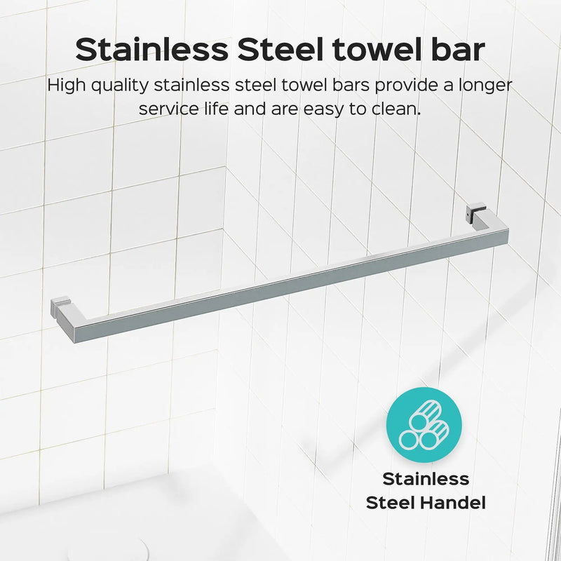 Frameless Double Sliding Soft-Close Shower Door, 3 / 8" (10Mm) Thick SGCC Tempered Glass Door, Matte by HouseOfZazla