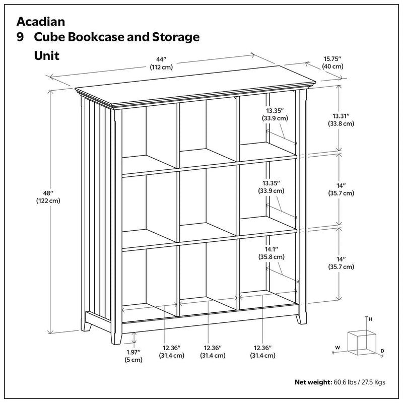 Acadian - Handcrafted Cube Storage by Unique Piece Furniture