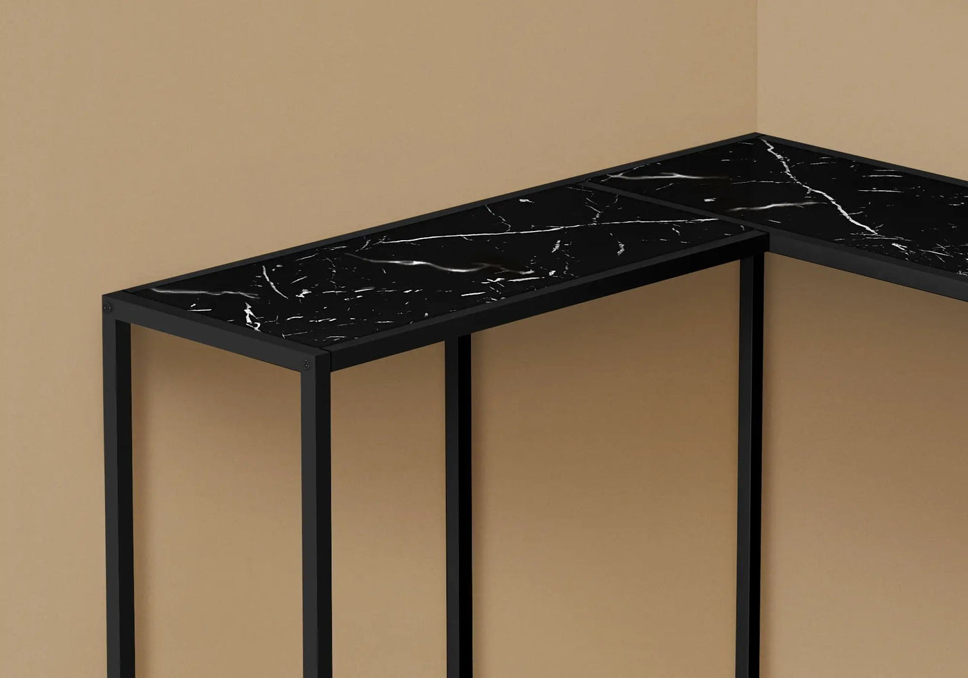 Corner Accent Console Table For Entryway, Unique L-Shaped Design by Unique Piece Furniture