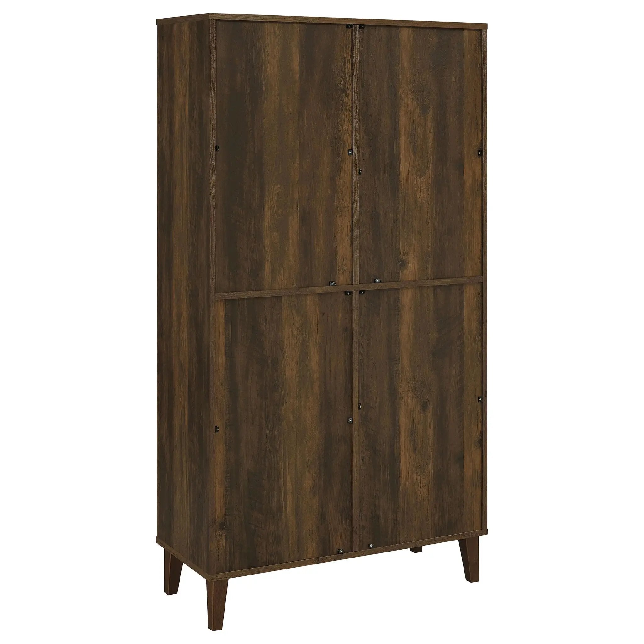 Elouise 4-door Engineered Wood Tall Accent Cabinet Dark Pine by Unique Piece Furniture