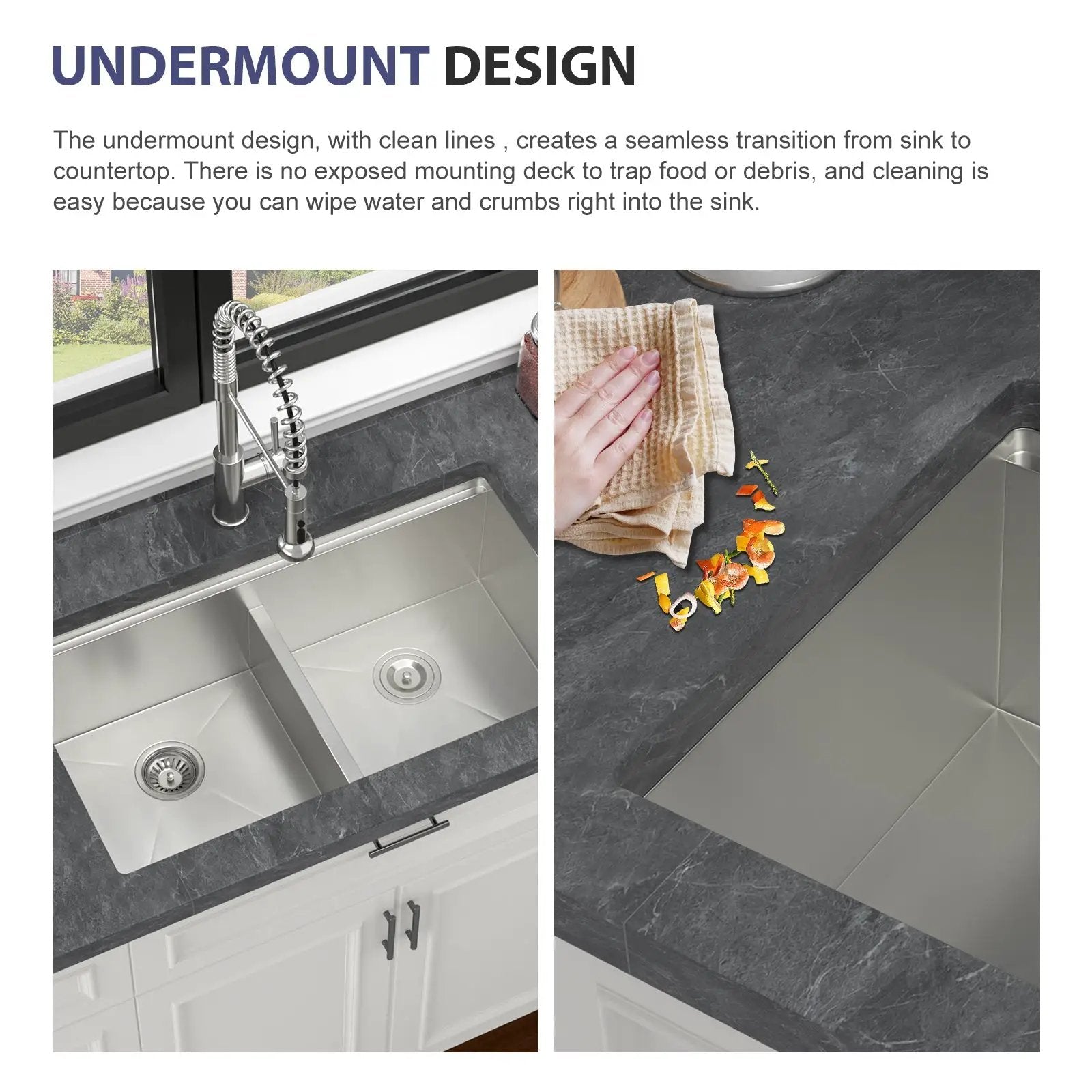 Double Bowl Undermount Kitchen Sink by HouseOfZazla
