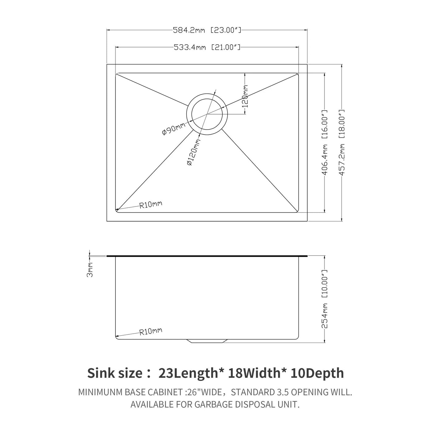 Undermount Kitchen Sink With Deep Single Bowl by HouseOfZazla