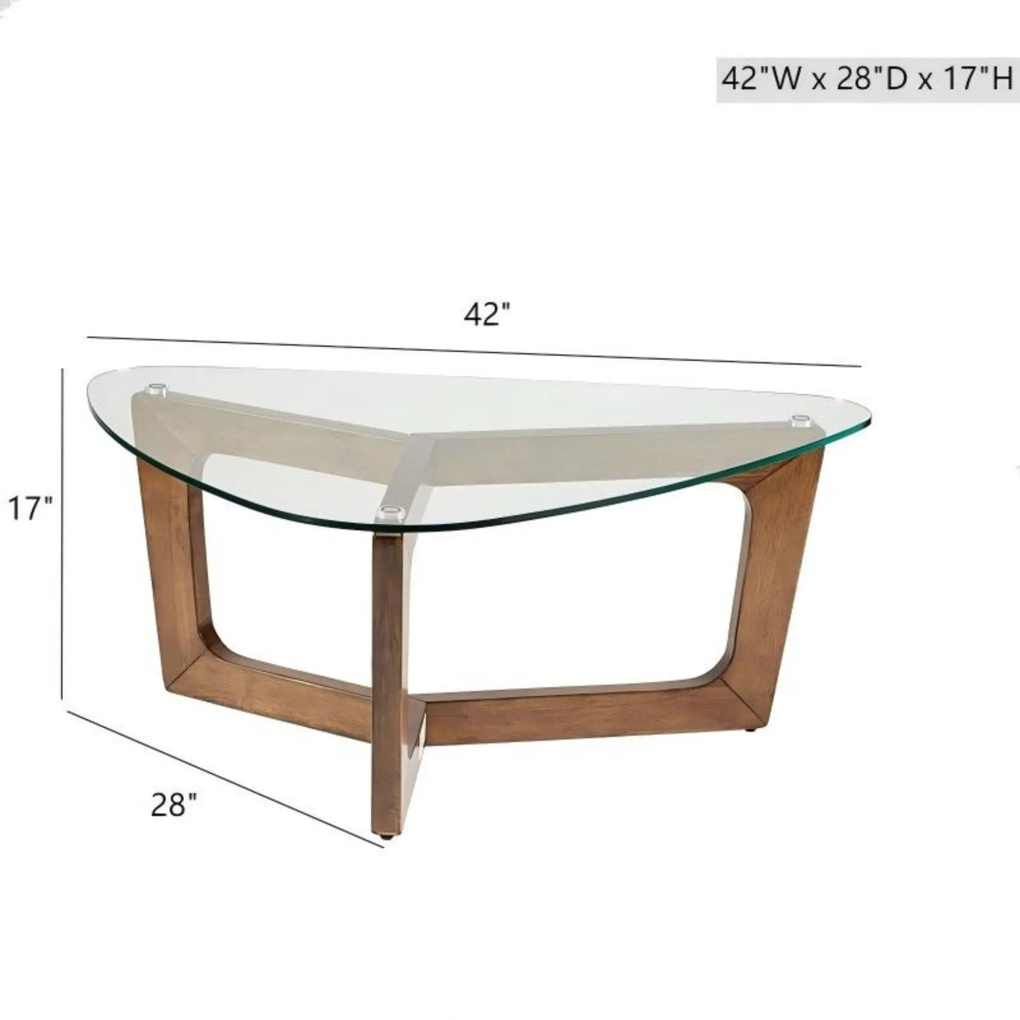 Walker - Coffee Table - Brown by HouseOfZazla