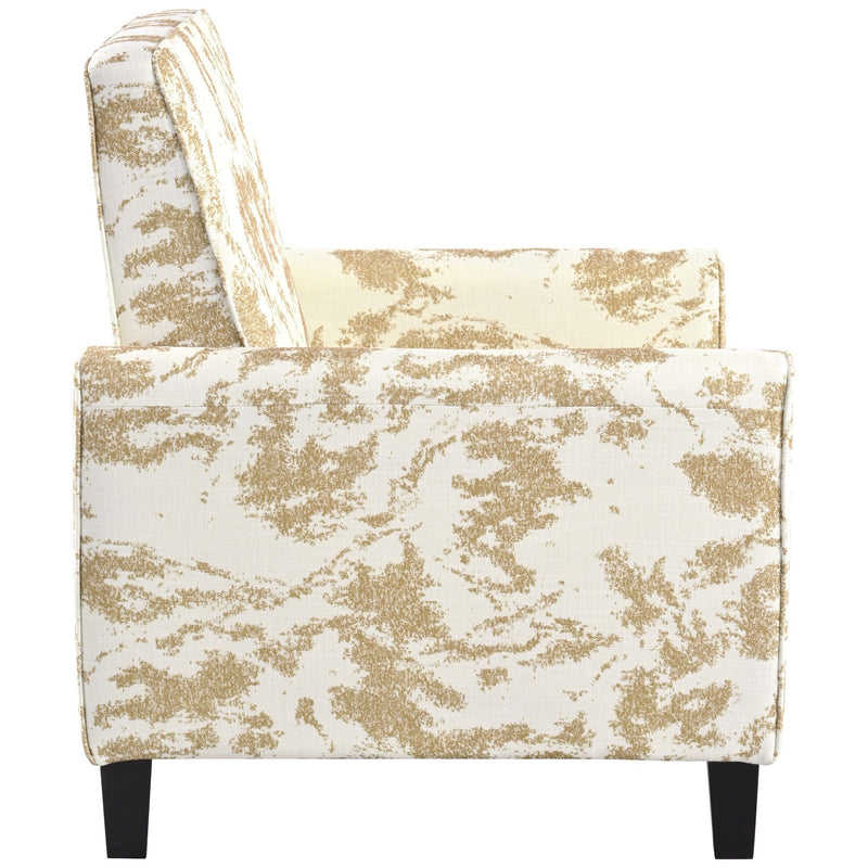 Push Back Upholstered Recliner Armchair by HouseOfZazla