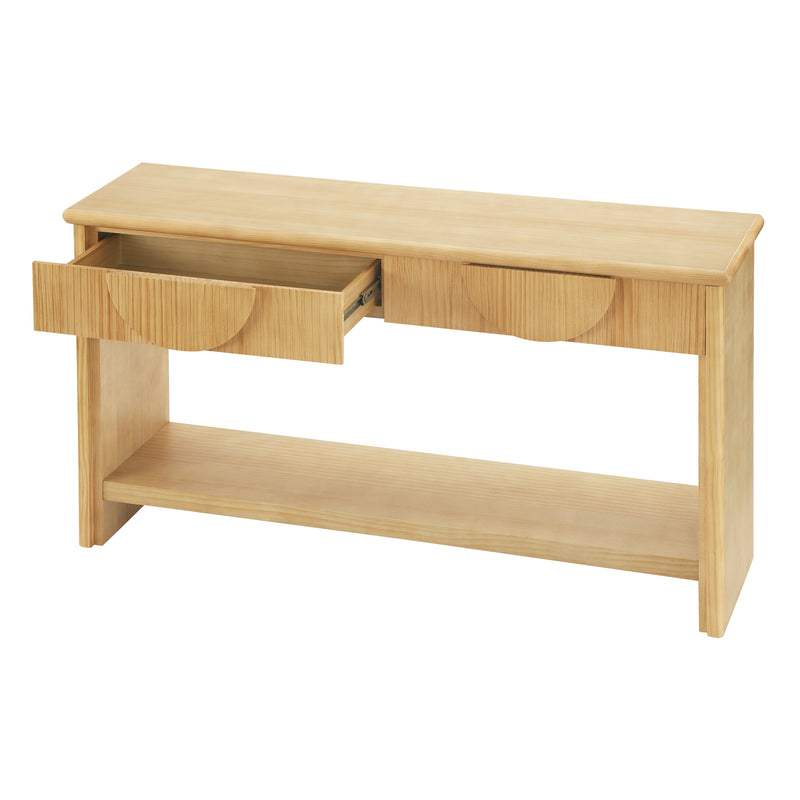55" Fluted Console Table, photo 8 of 10