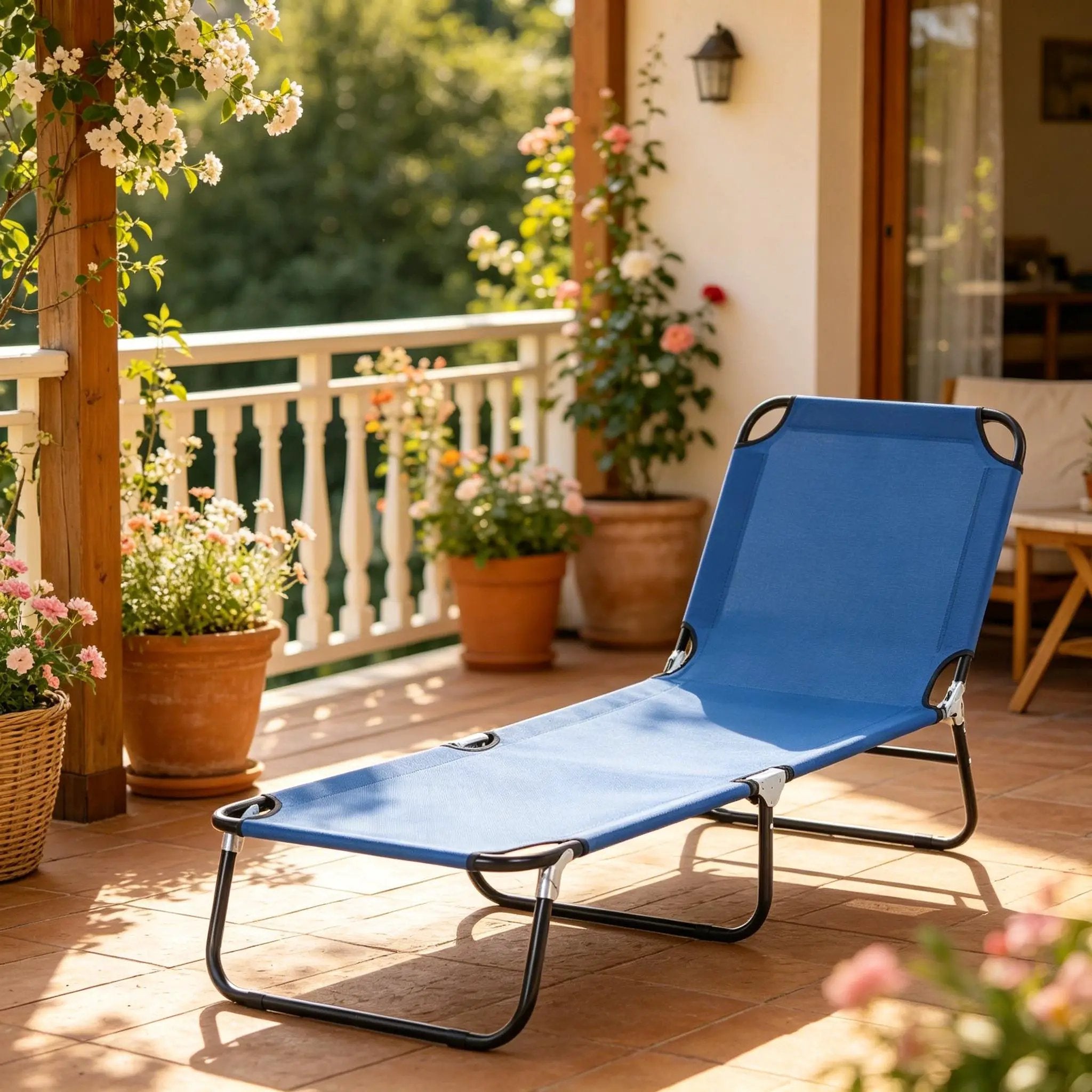 Sun Tanning Chair, Outdoor Tanning Chair, Pool Chaise Lounge Chairs by HouseOfZazla