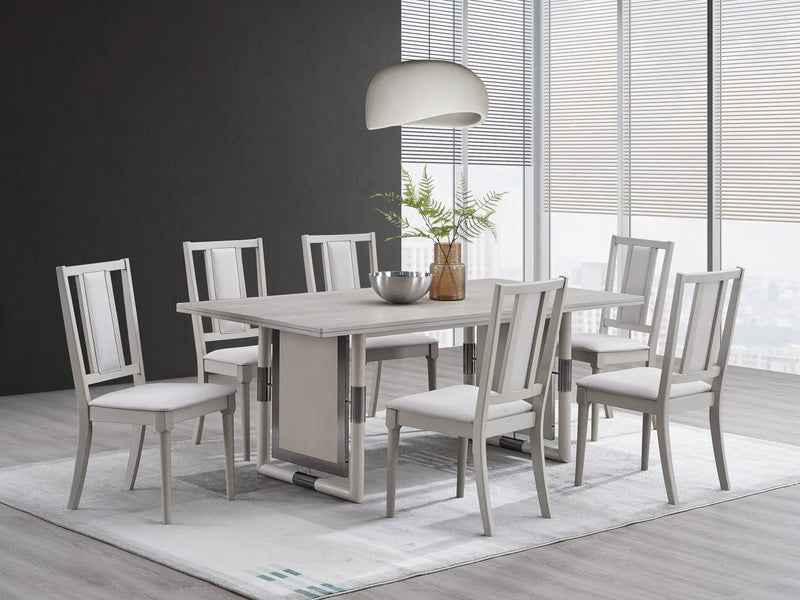 Marta - 7 Pieces Dining Room Set - Natural by Unique Piece Furniture