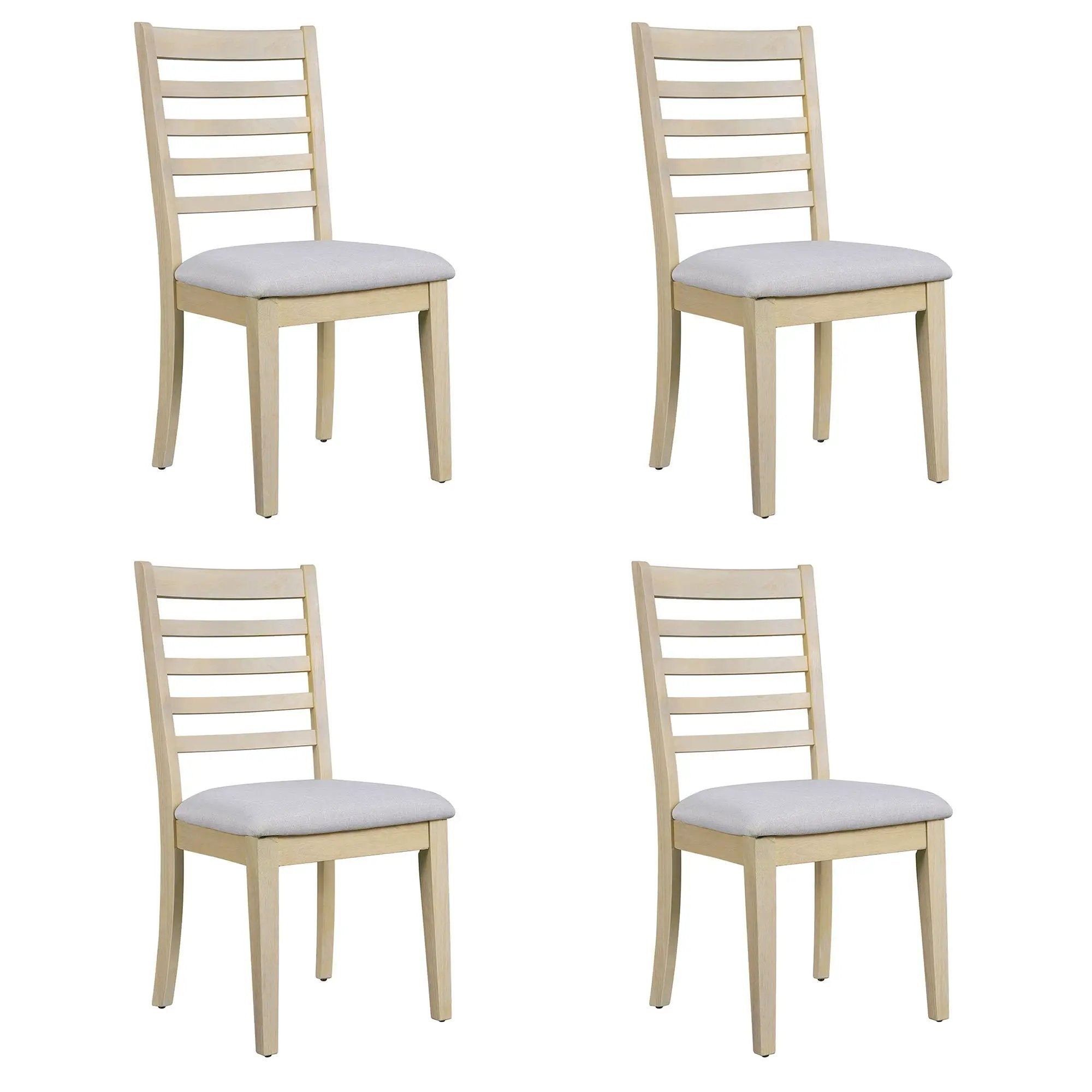 Upholstered Armless Chairs With High Ladder Back by HouseOfZazla