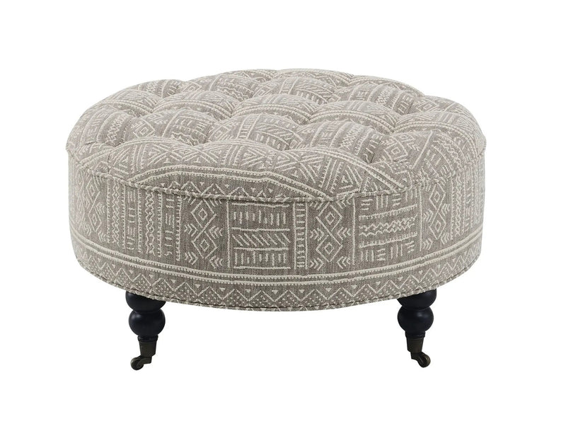 Upendo - Pattern Ottoman With Casters - Multi by Unique Piece Furniture