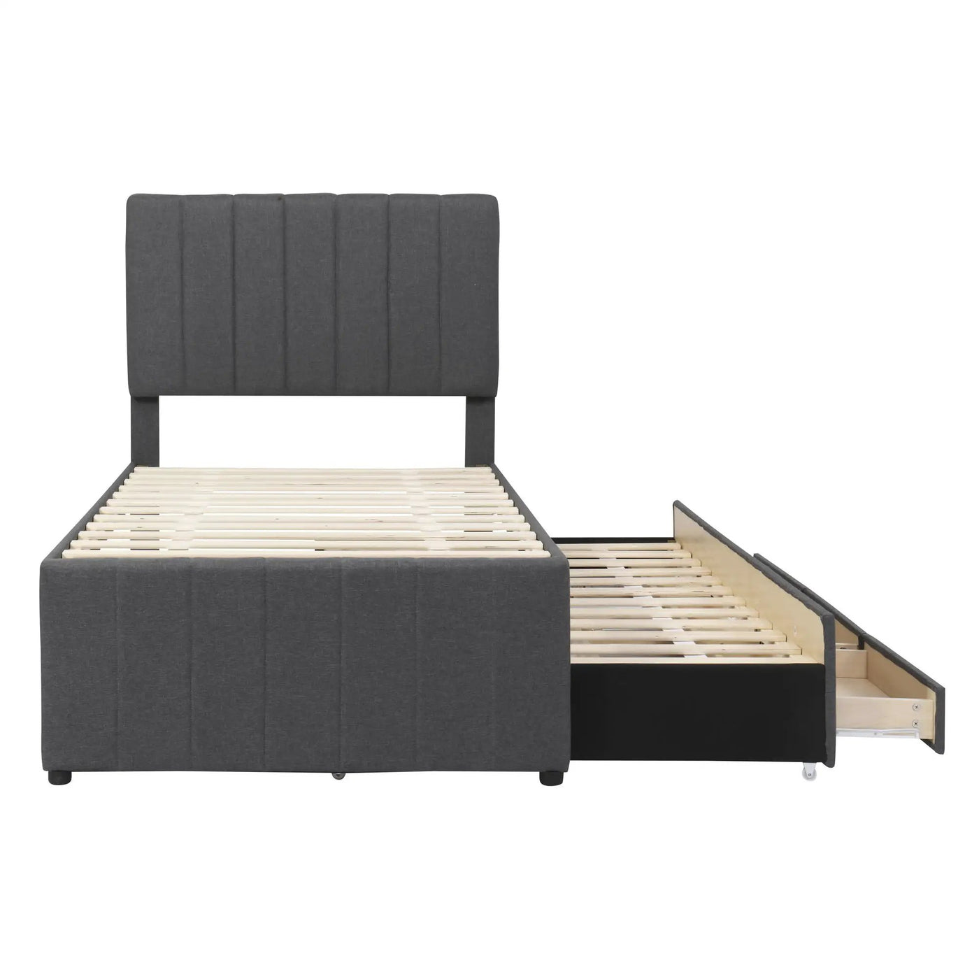 Upholstered Design Platform Bed With Trundle by HouseOfZazla