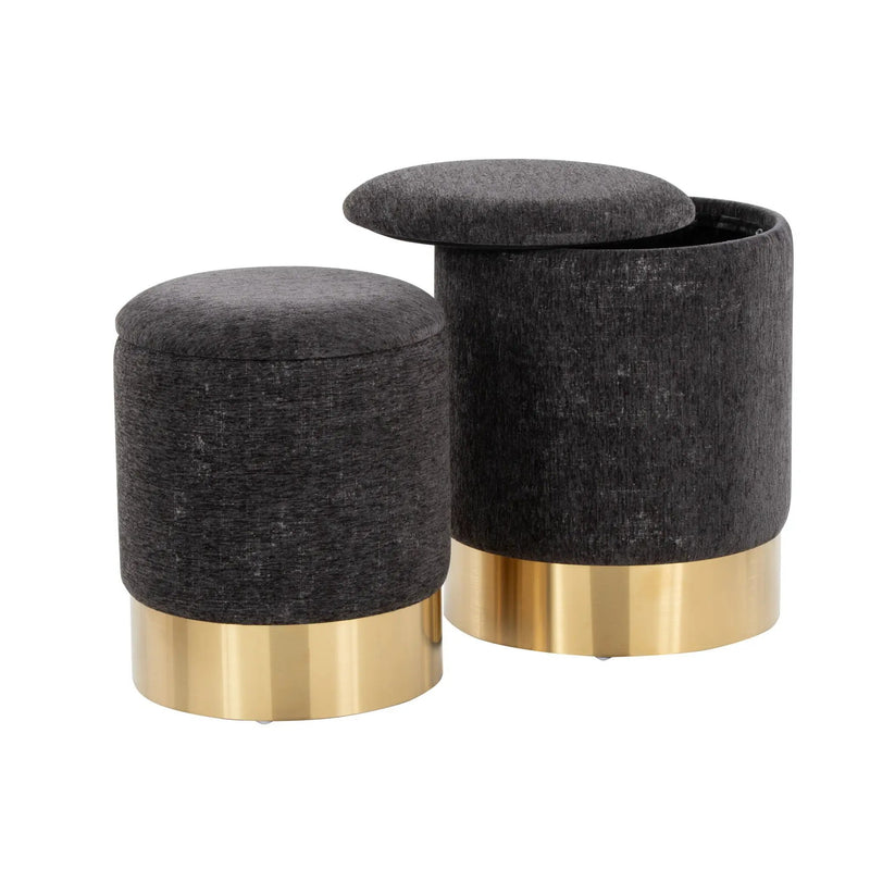 Marla - Contemporary Nesting Ottoman Set by Unique Piece Furniture