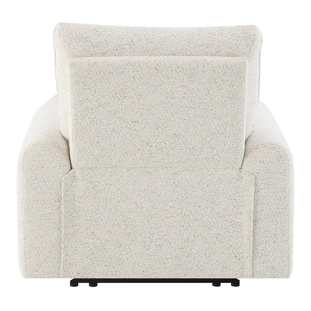 Lalisa - Power Motion Recliner With USB Port - Cream Chenille by Unique Piece Furniture