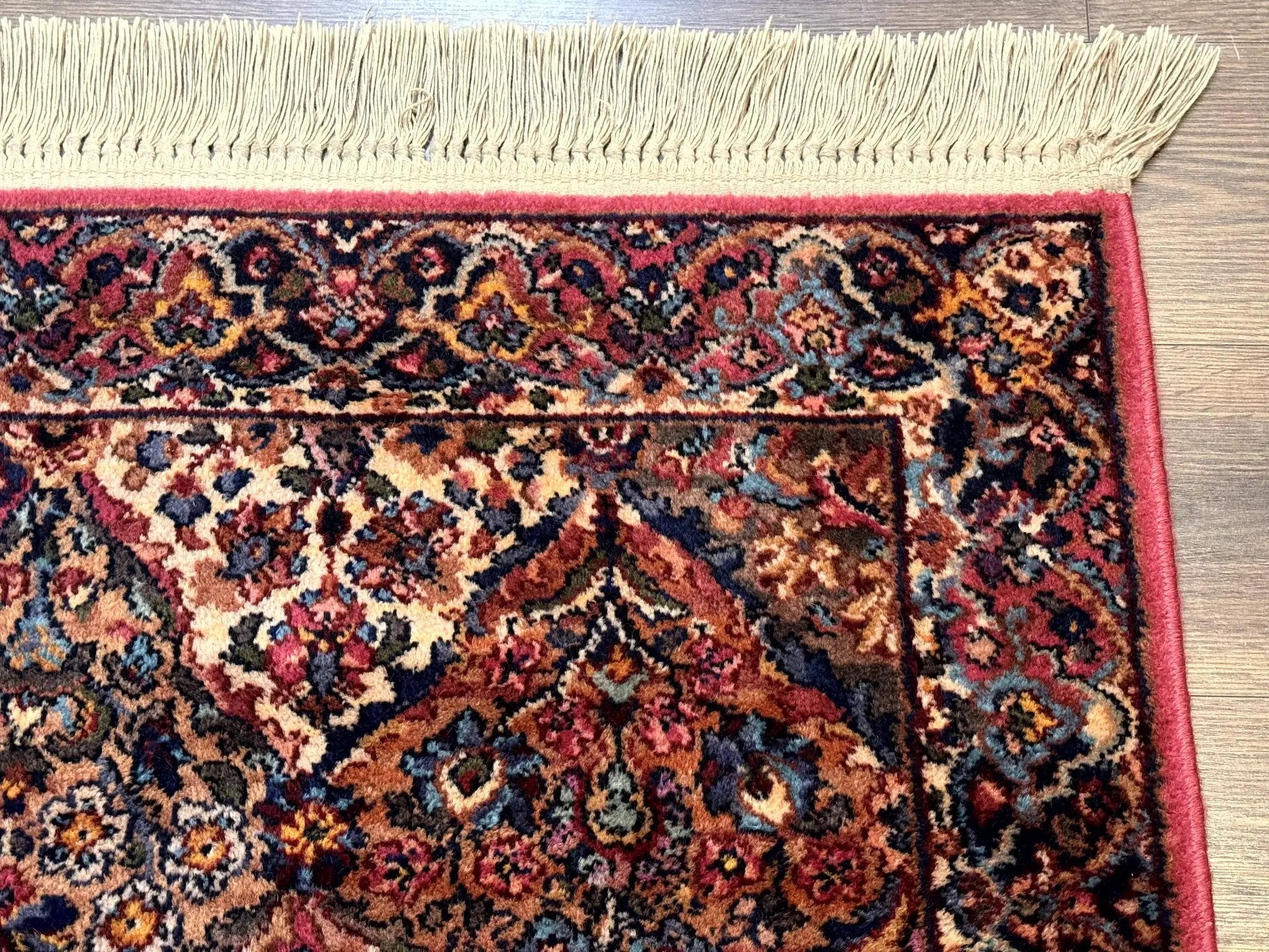 Karastan Rug 3x5 Multicolor Panel Kirman #717, Original 700 Series, Wool Pile, Discontinued by Jewel Rugs