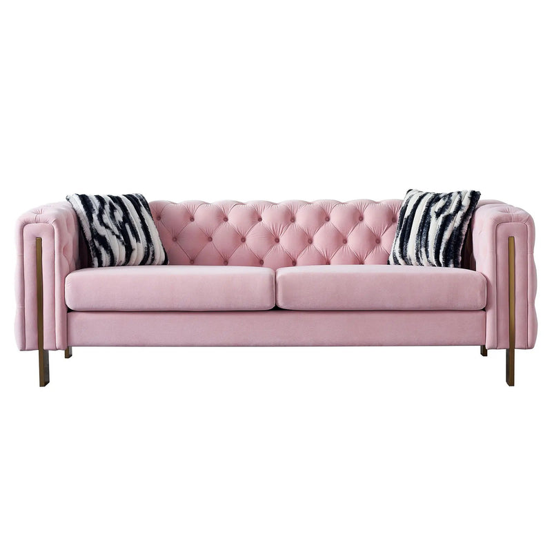Chesterfield - Modern Tufted Living Room Sofa, 84.25''W Couch by Unique Piece Furniture