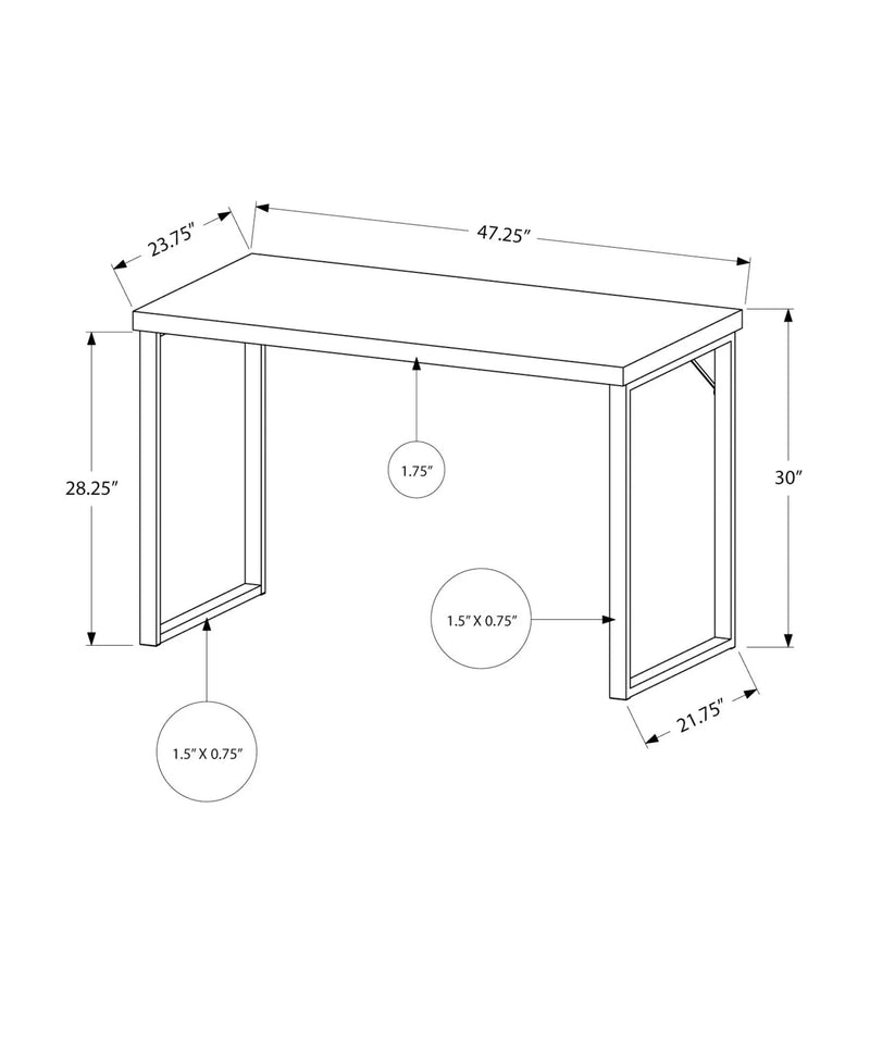 Computer Desk For Home Office, Laptop, Modern Convenient Design by Unique Piece Furniture