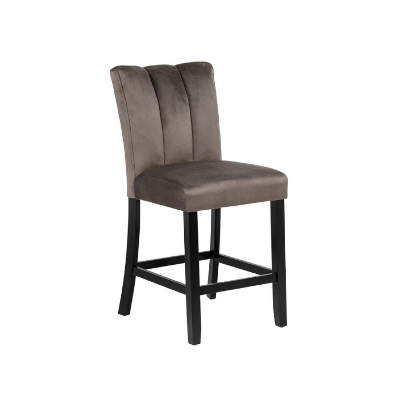 5 Piece Counter Dining Set With Table, Chairs - Black / Brown by HouseOfZazla