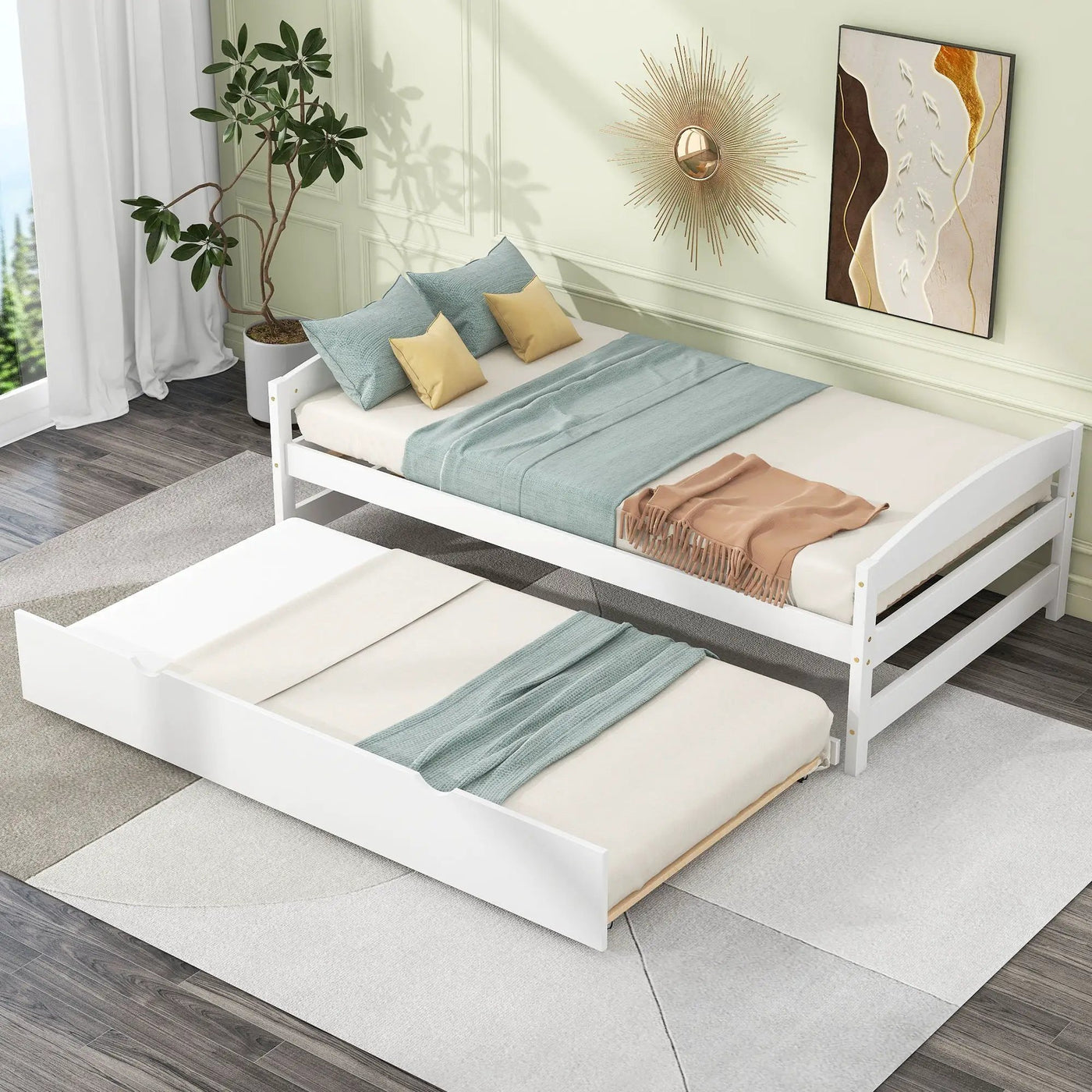 Platform Bed With Trundle by HouseOfZazla