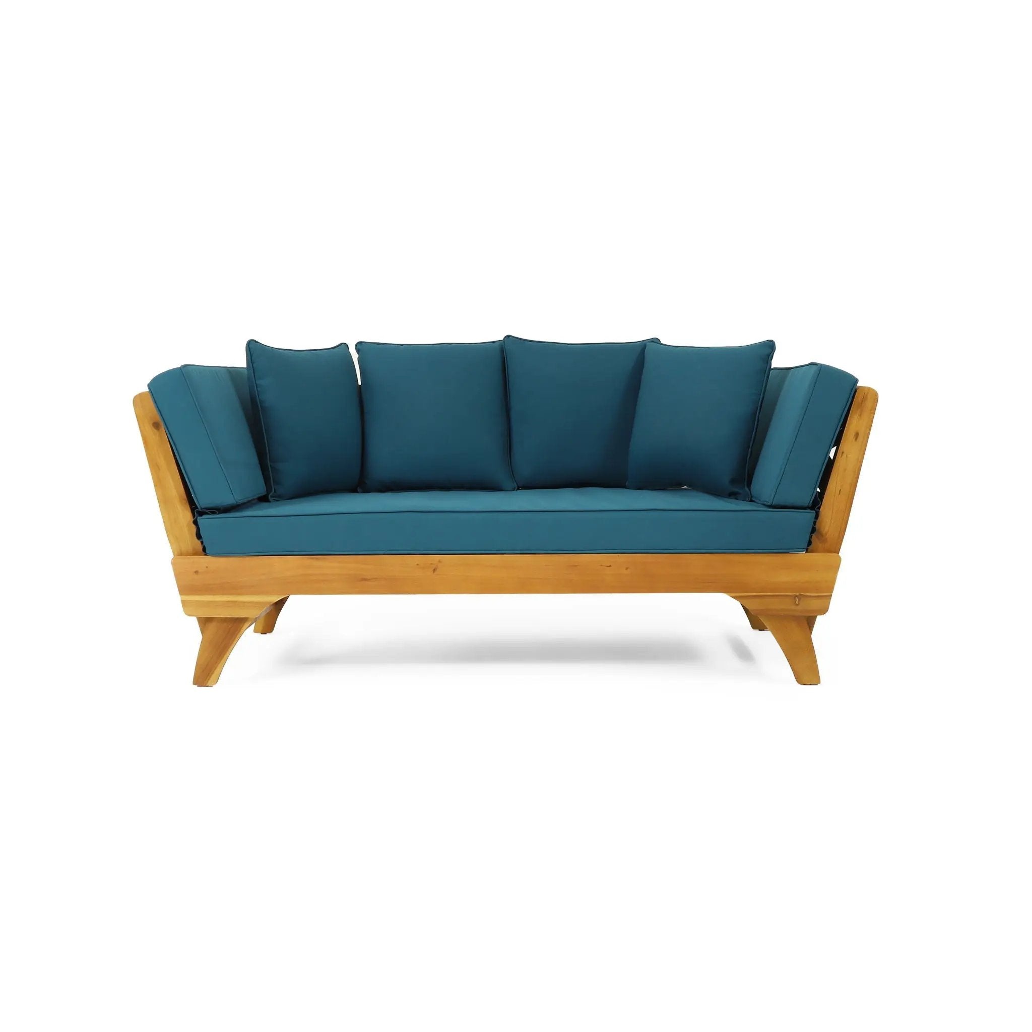 Outdoor Acacia Wood Expandable Daybed With Cushions by HouseOfZazla