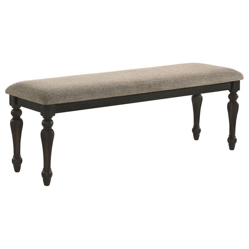 Kavita - Upholstered Dining Bench - Charcoal by HouseOfZazla