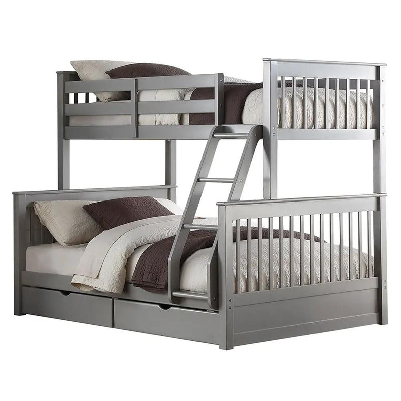 Haley II - Twin Over Full Bunk Bed With Storage by Unique Piece Furniture