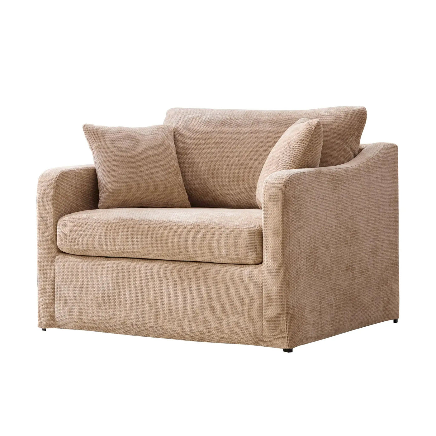 Farmhouse Accent Chair With 2 Bolster Pillows by Unique Piece Furniture