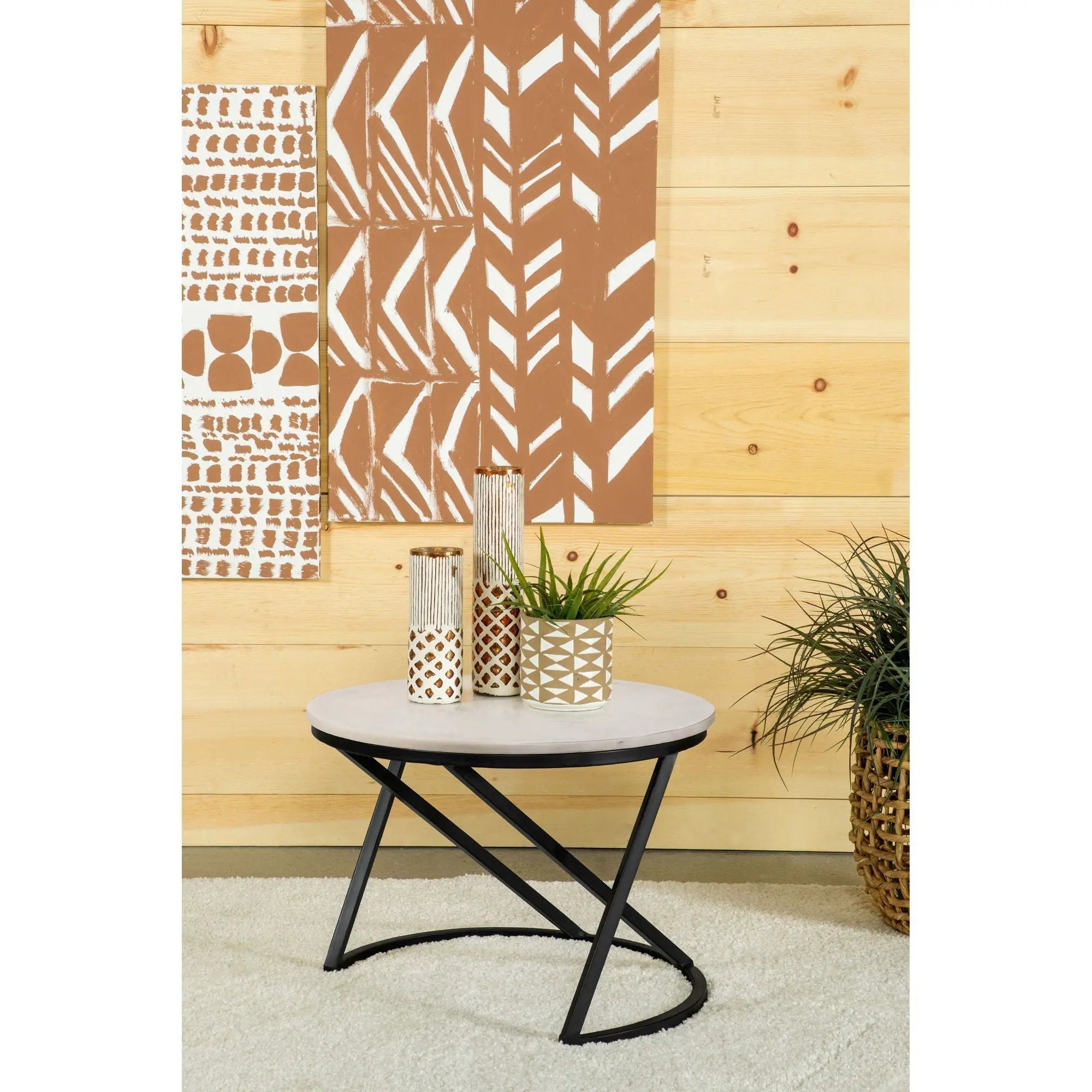 Wilmington - Round Coffee Table - White by HouseOfZazla