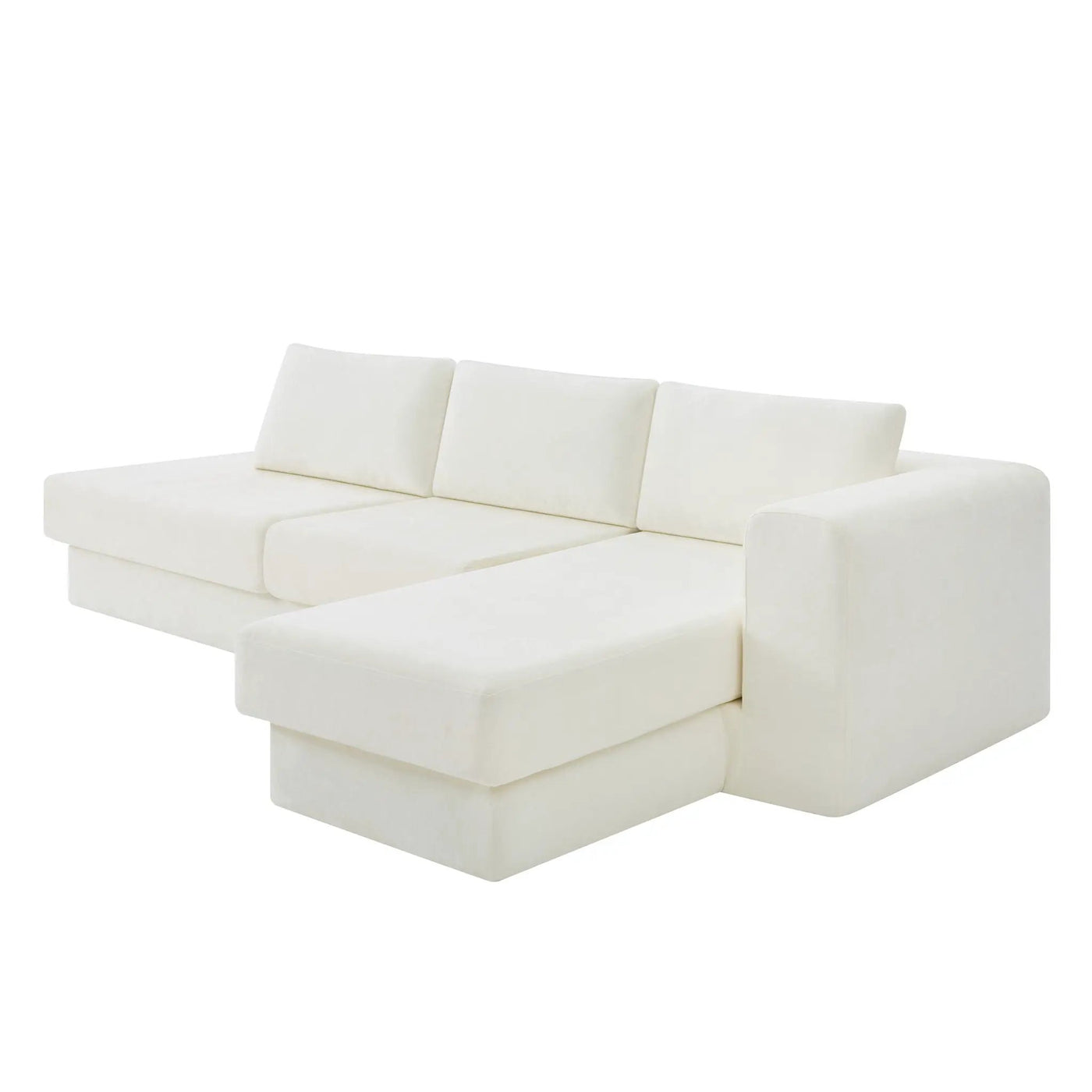 L-Shaped Modular Sofa With Double Layer Cushion by HouseOfZazla