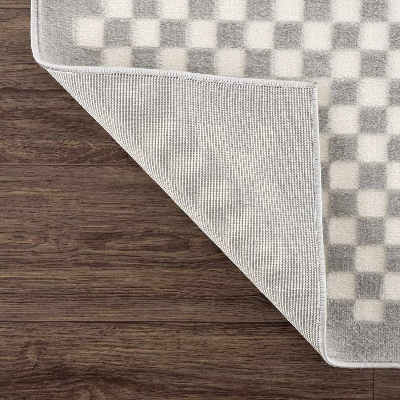 Gaiwan Cream Gray Washable Area Rug by Boutique Rugs