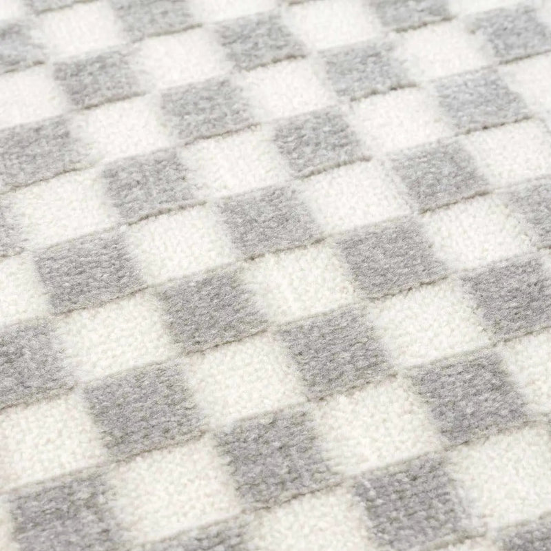 Gaiwan Cream Gray Washable Area Rug by Boutique Rugs